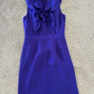 Tory Burch Vibrant Purple Midi Dress size 2 silk